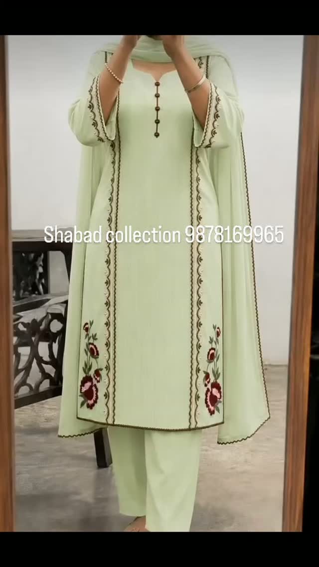 Chandni Ivory Floral Suit